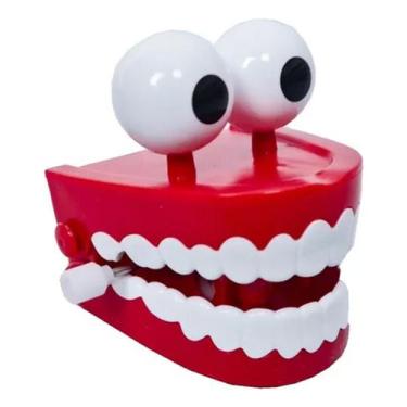 Imagem de Brinquedo Dentadura Boca Divertida A Corda Dentes Olho - Ark Toys, Den