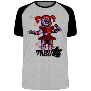 Imagem de Camiseta Five Nights at Freddy's Circusbaby Blusa Plus Size extra gran