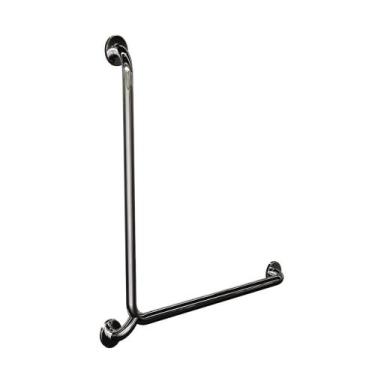 Imagem de Barra de Apoio em L Inox Polido - LEVEVIDA, 80 cm