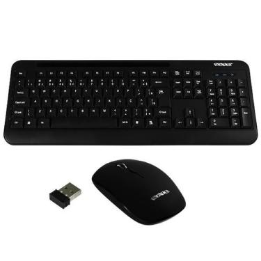 Imagem de Kit Teclado Sem Fio Satellite AK-725G Portugues + Mouse 1.600 Dpi- Pre