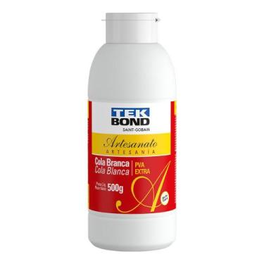 Imagem de Cola Branca Pva Extra Forte Tekbond Artesanato 500 Gramas, Cola Artesa