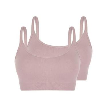 Imagem de Kit com 2 Tops sem Aro e sem Bojo Loba 41018-001 - LUPO, Bege, P