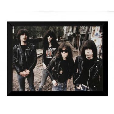 Imagem de Quadro Banda Ramones Punk Rock Foto Moldura 42x29cm - Fanarte