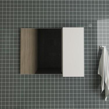 Imagem de Armário para Banheiro Aéreo com Espelho - Branco - Tecno Mobili, Branc