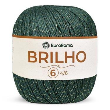 Imagem de Barbante EuroRoma Brilho Ouro 400g, 804 VERDE MUSGO
