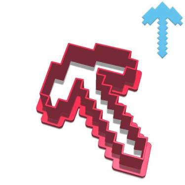 Imagem de Cortador Pasta Doce Impresso Jogo Infantil Game Minecraft Ferramenta P