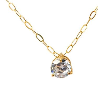 Imagem de Cordão Feminino Em Ouro 18k 45cm Bailarina Com Pingente Ponto De Luz -