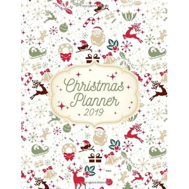 Imagem de Christmas Planner 2019: Modern Colorful Christmas Symbol Pattern Cover Christmas Shopping Tracker - Holiday Planner for Gifts, Cards, Party, Meals & More - Get Organized and Stay Stress Free