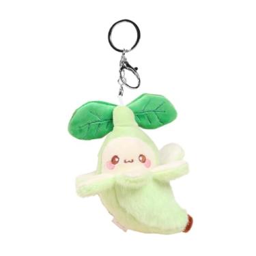 Imagem de menolana Chaveiro de pelúcia de banana fofa, brinquedo de pelúcia de frutas, chaveiro de boneca de banana, chaveiros para crianças, mulheres, meninas, joias, Verde