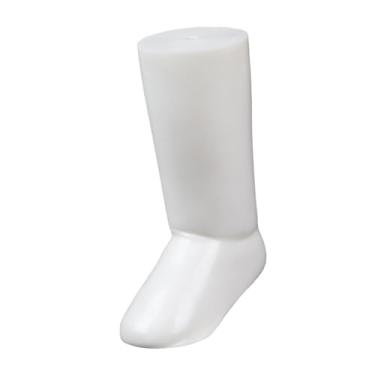 Imagem de Amagogo Exibição de pés de manequim de meia infantil, suporte de modelo de pé, adereços de exibição de pés de meia, shoppings, exibição de sapatos para meias, Branco