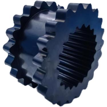 Imagem de Velodi Manga de Acoplamento Elastômero 8JE Compatível com S-Flex Sure Flex Gear Sleeve Design Sólido 12,9 cm OD, 2,88 cm-lbs Torque Nominal 6.3 cm Comprimento do Elastômero,