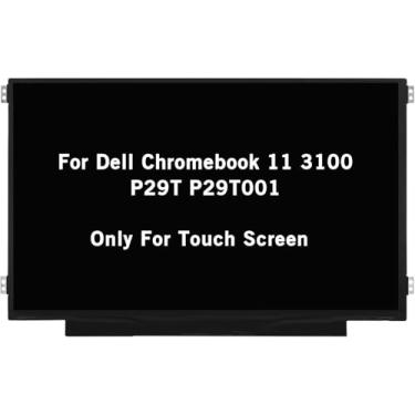Imagem de HOYRTDE Tela de substituição de tela de 11,6 polegadas B116XAK01.1 B116XAK01.2 para Dell Chromebook 11 3100 P29T P29T001 HD 1366x768 40 pinos LED LCD tela sensível ao toque painel (não para Dell