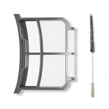 Imagem de WE16X32537 Filtro de filtro de fiapos para secador de roupas GE, filtro de fiapos substitui WE16X29597 AP7205579 com escova de ventilação para secadora