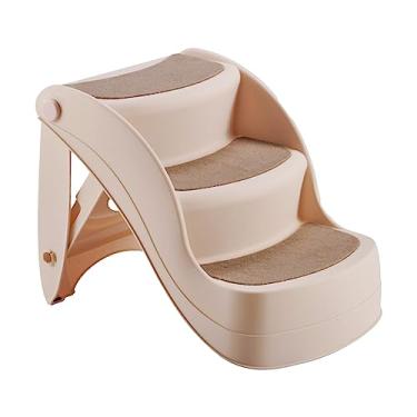 Imagem de Rampas de Escadas para Móveis de Portão de Cachorro Rampa de Plástico para Animais de Estimação Passos para Cães Túneis Antiderrapantes para Agilidade de Cães Com Design Dobrável