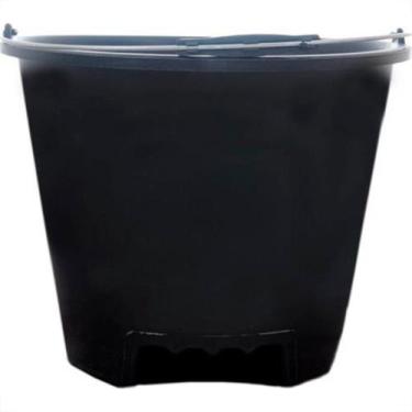 Imagem de Balde Pvc Nova Preto 12L. . . - BRASIPLAST