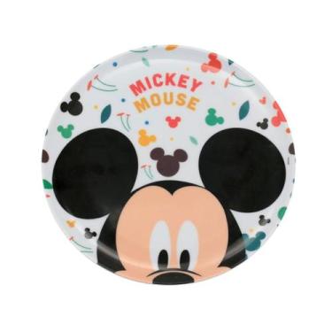 Imagem de Prato Raso Melamina Infantil Mickey Mouse Disney 20cm - Tuut - Yangzi