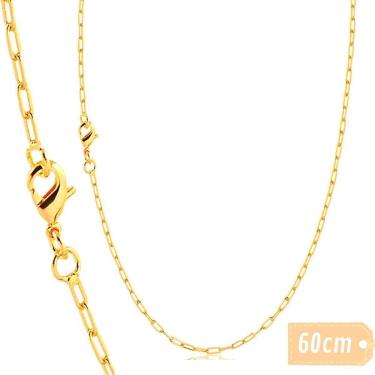 Imagem de Corrente Masculina Elo Cartie 2Mm Banhada A Ouro 18K 60Cm