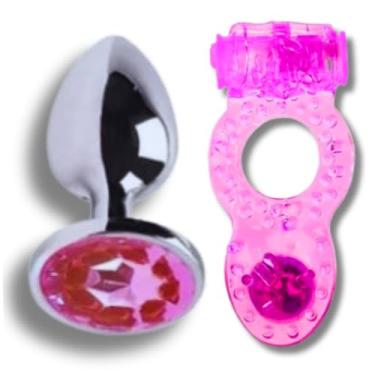 Imagem de Kit Jogo Da Sedução + Plug Anal P + Anel Peniano Vibratório com Pérola - Sex Shop Sexshop Sexy Shop (Plug Anal + Anel Peniano)