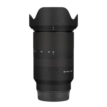 Imagem de Adesivo de lente de câmera antiarranhões para Tamron 28-75 mm F2.8 Di Ill RXD adequado para Sony Mount Camera Coat Wrap película protetora corporal capa protetora F/2.8 28-75 2.8 (preto fosco)