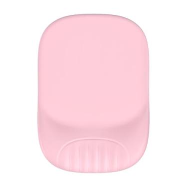 Imagem de Mouse pad ergonômico com suporte de pulso, mouse pad de gel com descanso de pulso, alívio da dor, mouse pad rosa com base de poliuretano antiderrapante, descanso de pulso confortável para computador,