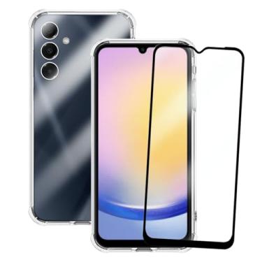 Imagem de Kit Capinha Capa Antiqueda Compatível com Samsung Galaxy A25+ Película de Vidro 3D