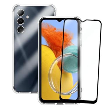 Imagem de Kit Capinha Capa Antiqueda Compatível com Samsung Galaxy M14 + Película de Vidro 3D