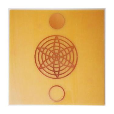 Imagem de Placa Grafico Harmonia G 15x15cm - Radionica Radiestesia - Dhonella