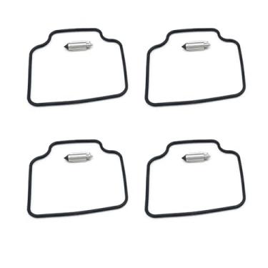 Imagem de Kit de reparo de carburador Válvula de agulha flutuante junta de parafuso de ar diafragma de êmbolo para motocicleta de cilindro único CB400SS (junta de 4 agulhas)