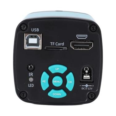 Imagem de Câmera Eletrônica de Microscópio, 48MP 4K 1080p USB2.0 Saída de Vídeo Industrial Microscópio Câmera de Vídeo Indústria Microscope Câmera HD Interface Multimídia para Soldagem