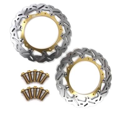 Imagem de Discos de freio dianteiros flutuantes com parafusos de montagem para BMW S1000R 2014-2017, S1000R Roda fundida 14-21, S1000R NAKED 14-18, S1000RR 09-18, S1000XR 15-21, acessórios de motocicleta