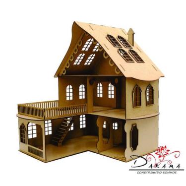 Imagem de Casa de bonecas para mini bonecas compatível com lol e polly modelo ci