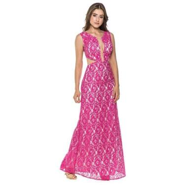 Imagem de Vestido Longo Celestine Em Renda Pink, M