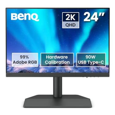 Imagem de Monitor para Fotografia BenQ SW242Q 24.1" 2K Adobe RGB e conectividade USB - C