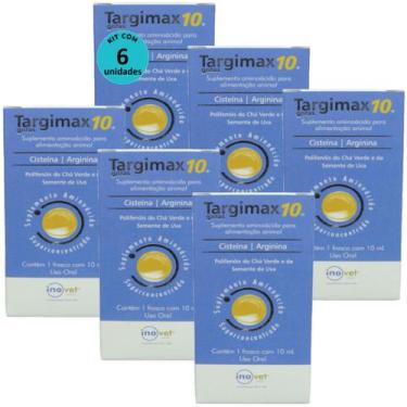Imagem de Targimax 10 Suplemento Animal 10ml Kit Com 6 - Inovet