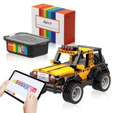 Imagem de Apitor Robot R Smart Robot Building Kit with Storage Box, 4-in-1 Programmable App Remote Control Off Roader Car Toy, Authentic and Functional Design, Coding Gifts for 6 7 8 9 10 11 12 Years Old Kids