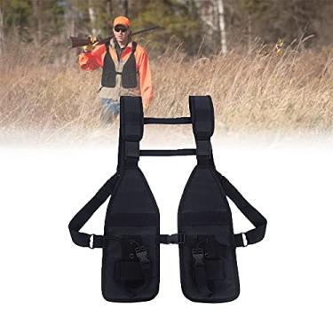 Imagem de Peitoral de ombro com rádio – suporte universal duplo para caminhada, acampamento e bombeiro, busca resgate