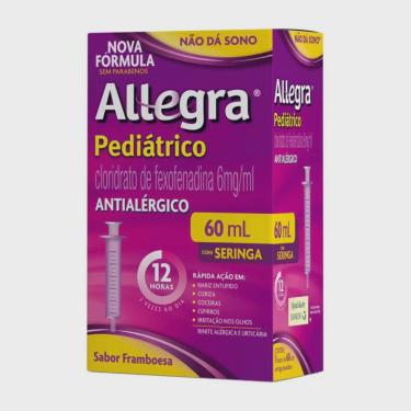 Imagem de Antialérgico allegra pediátrico seringa 6MG/ML 60ML