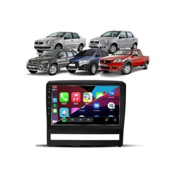 Imagem de Kit Multimidia Palio Siena Strada Idea 2005 / 2011 AndroidAuto 9 Pol bt USB fm - Roadstar 908BR