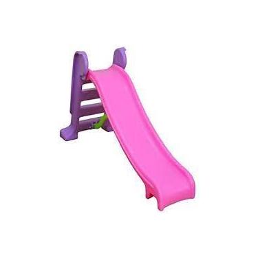 Imagem de escorregador infantil médio Rosa 3 degraus - CHBRINK