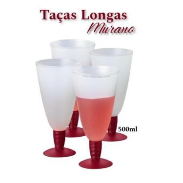 Imagem de Tupperware Taças Longas Murano 500ml (4 Peças)
