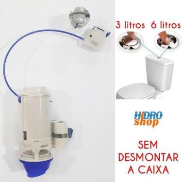 Imagem de Conversor 3 e 6 Litros Sem Desmontar a Caixa 2 Botões - 4686050 - Deca