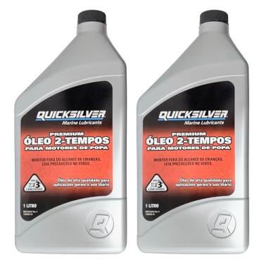 Imagem de Óleo Náutico Quicksilver TCW3 Original Motores Popa 2 Litros