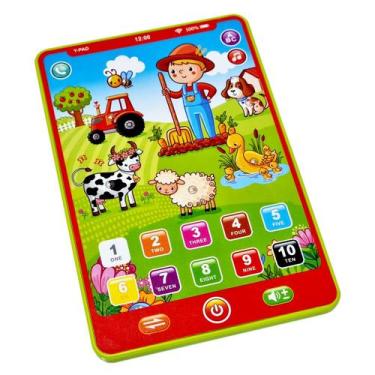 Imagem de Brinquedo Educacional Inglês Tablet Infantil Multifunção - Pullze Toys