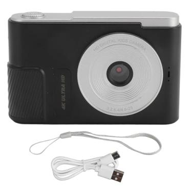 Imagem de Câmera Digital de 48MP, Zoom Digital 4K 16x, Tela de 2,4 Polegadas, Câmera Digital Portátil para Crianças Vlog (Preto)