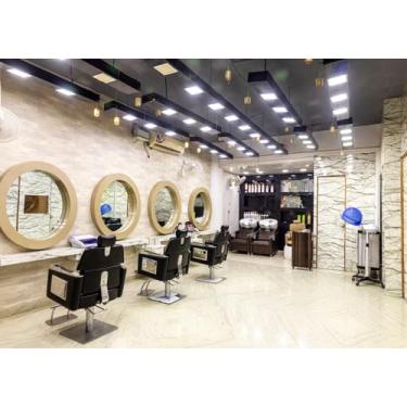 Imagem de Loccor Pano de fundo moderno de 1,5 x 0,9 m de barbearia para fotografia, cabeleireiro, cabeleireiro, corte de cabelo, cadeira de barbeiro, espelho, fundo para festa temática, festa, banner, estúdio