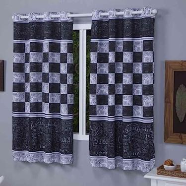 Imagem de Cortina Janela Cozinha 2.00 X 1.50 Estampada (RISCO DE GIZ)