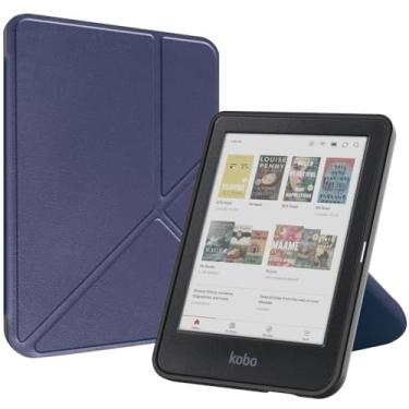 Imagem de Kepuch Custer Capas para Kobo Clara Colour 2024 / Clara BW/Clara 2E 2022 6",Couro-PU Bolsas Estojos - Azul