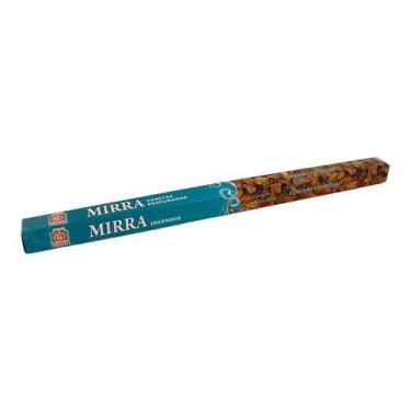 Imagem de Incenso Mirra Guda Indiano Caixa com 7 Varetas - Lua Mística - 100% Or