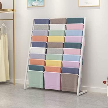 Imagem de Suporte de exibição de cachecol – Suporte de calça para terno, cabides de metal hijab, moderno e comercial para lenços de seda, prateleiras de exibição de roupas para lojas de varejo