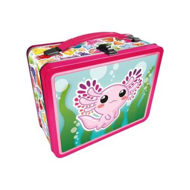 Imagem de AQUARIUS Axolotl Fun Box - Sturdy Tin Storage Box with Plastic Handle & Embossed Front Cover - Officially Licensed Axilotl Merchandise & Collectible Gift